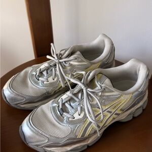 ASICS Gel Kayano 14 white and silver trainers